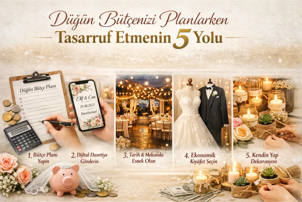 Düğün Bütçenizi Planlarken Tasarruf Etmenin 5 Yolu